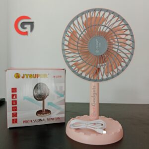 JY Super JY-2218 Rechargeable Fan - Pink