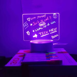 RGB LED Noteboard Lamp With 7 Colour Pen