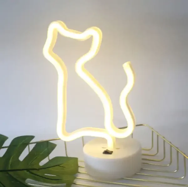 Cat Shape LED Neon Sign Light for Bedroom Decor 4 Cat Shape LED Neon Sign Light for Bedroom Decor - Image 4