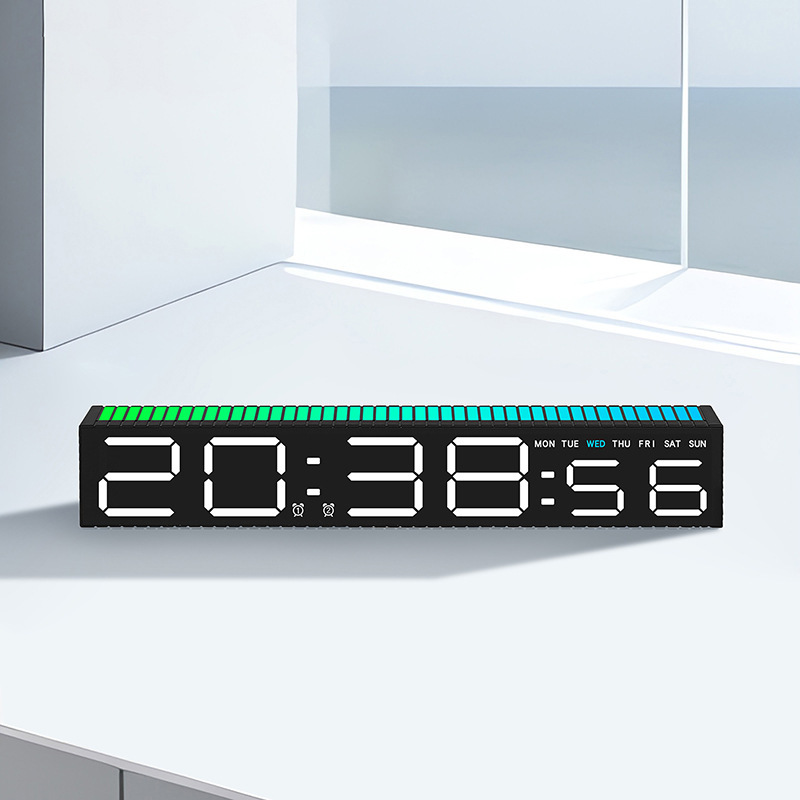 LED Digital Clock with RGB Rhythm Light 1 LED Digital Clock with RGB Rhythm Light