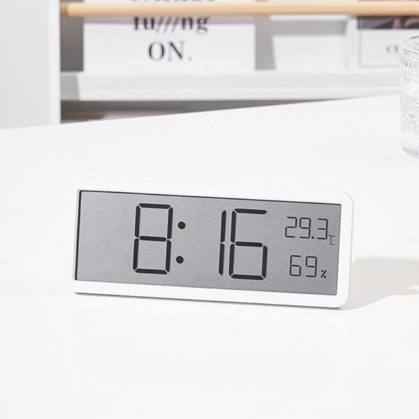 Large Display Wall Clock with Temperature and Humidity Feature - Image 2