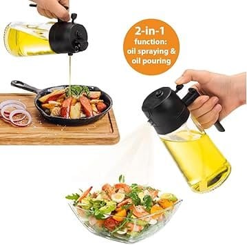 Oil Dispenser and Sprayer Bottle 2 in 1 2 Oil Dispenser and Sprayer Bottle 2 in 1 - Image 2