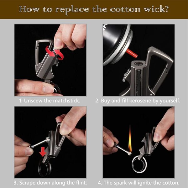 Permanent Match Keychain Lighter - Image 3
