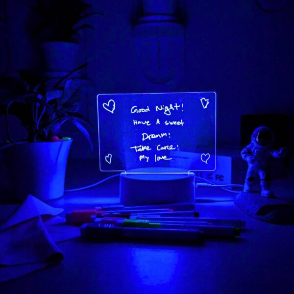 RGB LED Noteboard Lamp With 7 Colour Pen - Image 4