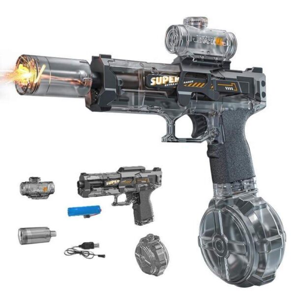 Shark-X High-Capacity Electric Water Gun – Automatic Tactical Blaster - Image 2