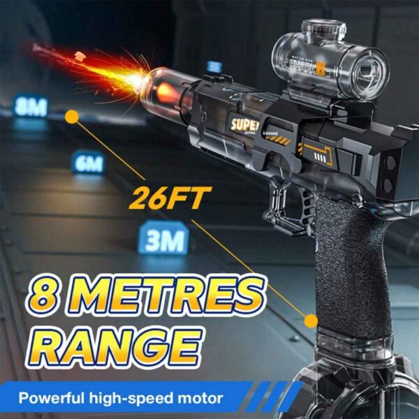 Shark-X High-Capacity Electric Water Gun – Automatic Tactical Blaster - Image 4