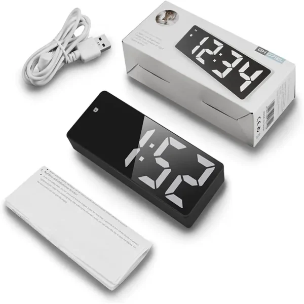 LED Smart Table Clock | White - Image 3